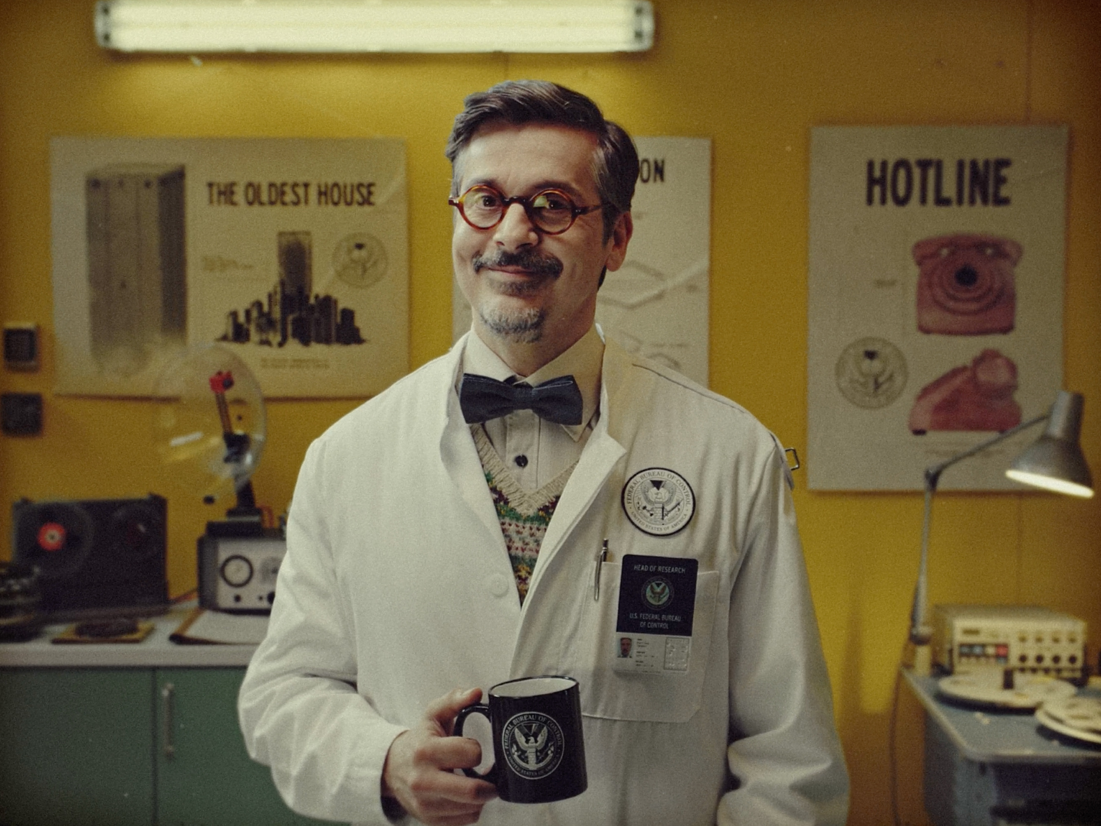 Dr. Casper Darling with a cup